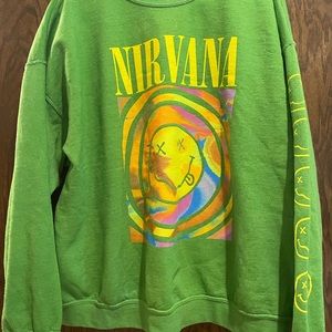 Urban Outfitters Green Nirvana Sweatshirt